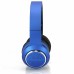 	Blackweb On-ear Bluetooth Wireless Foldable Headphones W/carrying Pouch Blue