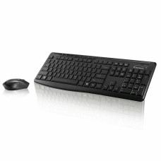 Blackweb Wireless/silent Keyboard And Mouse Combo Black Ks3gmd