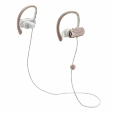 Blackweb Wireless Sport Bluetooth Earphones With Flexible Ear Hooks White Pink