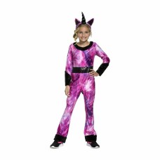 Halloween Girls' Tie-dye Unicorn Costume Small (4-6)