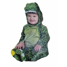 Tricky T Rex Green Infant Costume Plush Swirl Body Halloween Toddler 12-18 Month