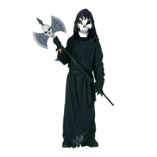 Rubie's Scary Skeleton Grim Reaper Black Hooded Child Costume Large 10-12