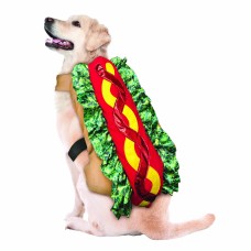 Hot Dog Dress Up Funny Pet Costume Halloween Party Outfit Clothes Sausage Large