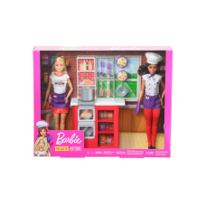 Mattel Barbie You Can Be Anything 2 Dolls Chef & Waitress Kitchen W/ Accessories