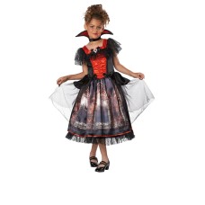 Gothic Graveyard Vampire Girls Halloween Costume L(10-12)