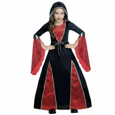 Girl Puritan Witch Fancy Dress Halloween Costume Medium(8-10) No Tag