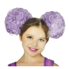 Halloween Pompom Candy Clown Wig Child One Size 8+ Costume Accessory Purple