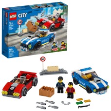 Lego City Set #60242 Police Highway Arrest W/ Duke Detain & Vito 185 Pcs