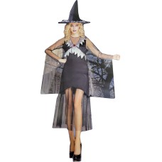 Bewitching Witch Costume Adult Halloween Outfit Fancy Dress Women Large L 12-14