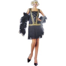 Flapper Dress Costume Adult 1920s Halloween Fancy Dress Small 4-6