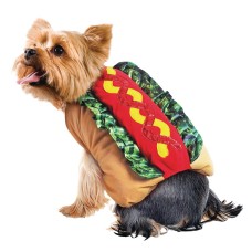 Hot Dog Dress Up Funny Pet Costume Halloween Party Outfit Clothes Sausage Small