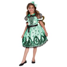 Halloween Girls' Wind Up Doll Costume Multi Medium 8-10