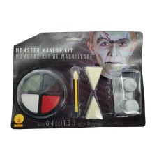 Monsters Frankenstein Makeup Kit 4 Colors With 6 Adhesives Tabs