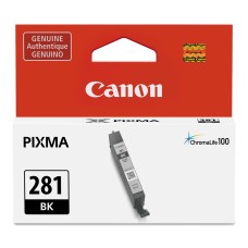 Genuine Oem Canon Pixma Cli-281 5.6ml 281 Black Single Ink Tank Chromalife 100