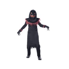 Light Up Mask Night Stalker Halloween Costume M Medium (8-10)