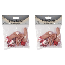  Lot Of 2 Bags Of Imitation Fake Bloody Spooky Body Parts Halloween