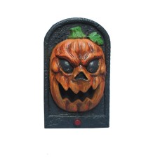 Way To Celebrate Orange Pumpkin Sound Doorbell With Light Halloween Pop-out Tong