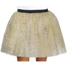 Way To Celebrate Gold Glitter Tutu Halloween Womens One-size Fits Most