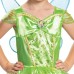 Disney Tinker Bell Dress Green And Gold With Wings For Child Girl Small S (4-6)