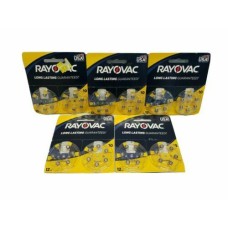 Lot Of 60 Rayovac Hearing Aid Batteries Size 10 L10za-24zmb 1.45v Best Use 02/21