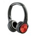 Blackweb Flat Folding Wired Headphones - Red/black (bwa19aah10c)