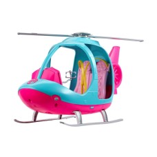 Barbie Dreamhouse Adventures Helicopter, Pink And Blue With Spinning Rotor