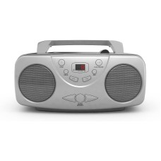 Borne Prcd650mx-sl Portable Cd Boombox With Am/fm Radio, Silver