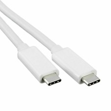 Blackweb 3ft/.9m Type C Male To Type C Male Usb 3.1 Gen 1 Cable White 