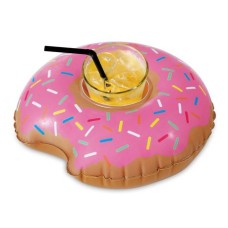 Play Day Donut Inflatable Floating Beverage Drink Holder