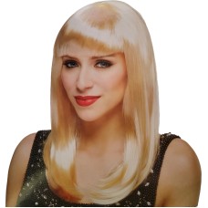 Halloween Blonde Long Bob Wig Adult One Size Ages 14+ Way To Celebrate 