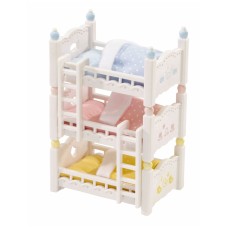 Calico Critters - Triple Baby Bunk Beds - Critters Sold Separately 