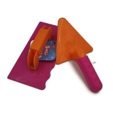 2 Pack Ideal Sno-tools Snow Toys - Trowel And Float - Orange And Pink
