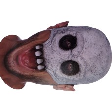 Scary Moon Ghoul Chinless Halloween Half Mask - Adults 1 Size Way To Celebrate 
