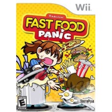 Fast Food Panic (nintendo Wii, 2010) Complete Cooking Game Rated E Kids W/manual