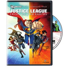 JUSTICE LEAGUE: CRISIS ON TWO EARTHS (DVD, 2010, WIDESCREEN) ANIMATED, DC COMI