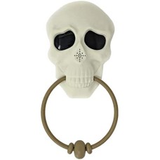 Skull Door Knocker Light And Sound Halloween Decor Spooky
