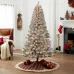 Holiday Time 6.5' Pre-lit Flocked Frisco Pine Christmas Tree, Green