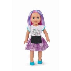 My Life As Poseable Hairstylist 18â€ Doll, Blue/pink Hair, Blue Eyes, Light Skin