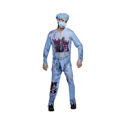 Partyholic Doctor Zombie Halloween Costume Adult Medium (32-34)