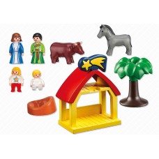 Playmobil 6786 1.2.3 Chirstmas Nativity Manger Holiday Jesus Birth Toy