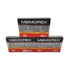 Memorex 3 Pack C90 Audio Cassette Tapes Normal Position Type 1 Db Sealed
