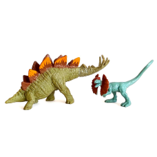 2022 Mattel Jurassic World Dominion Minis Dilophosaurus + Stegosaurus Figure