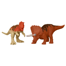 2022 Mattel Jurassic World Dominion Minis Triceratops + Ceratosaurus Figure