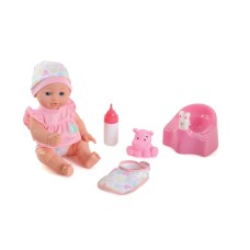 My Sweet Baby 12 Inches Baby Doll With Musical Potty Multi Pink