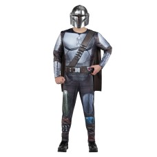 The Mandalorian Costume Men's Size Xl X-large (40-42)  Jumpsuit, Cape, And Mask
