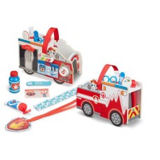 Melissa & Doug Paw Patrol Marshall's Wooden Rescue Emt Caddy (14 Pieces)