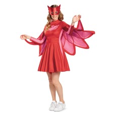 Pj Masks Owlette Women Halloween Fancy Dress Costume Adult Medium (8-10)