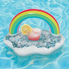 14 In Wide Play Day Rainbow Glitter Floating Cup Holder Adult