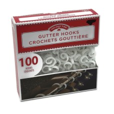 Holiday Time 100 Pcs Gutter Hooks For Use With Mini Lights Christmas