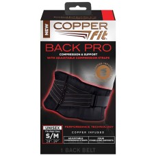 Copper Fit Back Pro Compression Support Belt W/ Straps S / M -- 28
